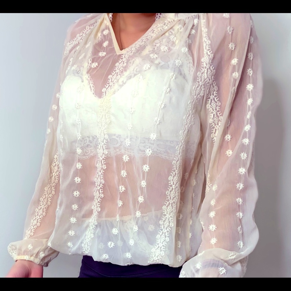 Studio West Apparel: sheer blouse